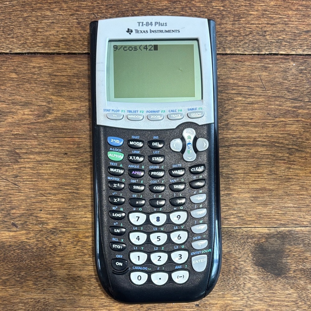 Texas Instruments TI-84 Plus Black and Gray Calculator